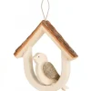 Waldfabrik, photophore en bois et étoile sapin de Noël Décoration De Fenetre : Petit Oiseau Dans Maisonnette 13 Cm Best