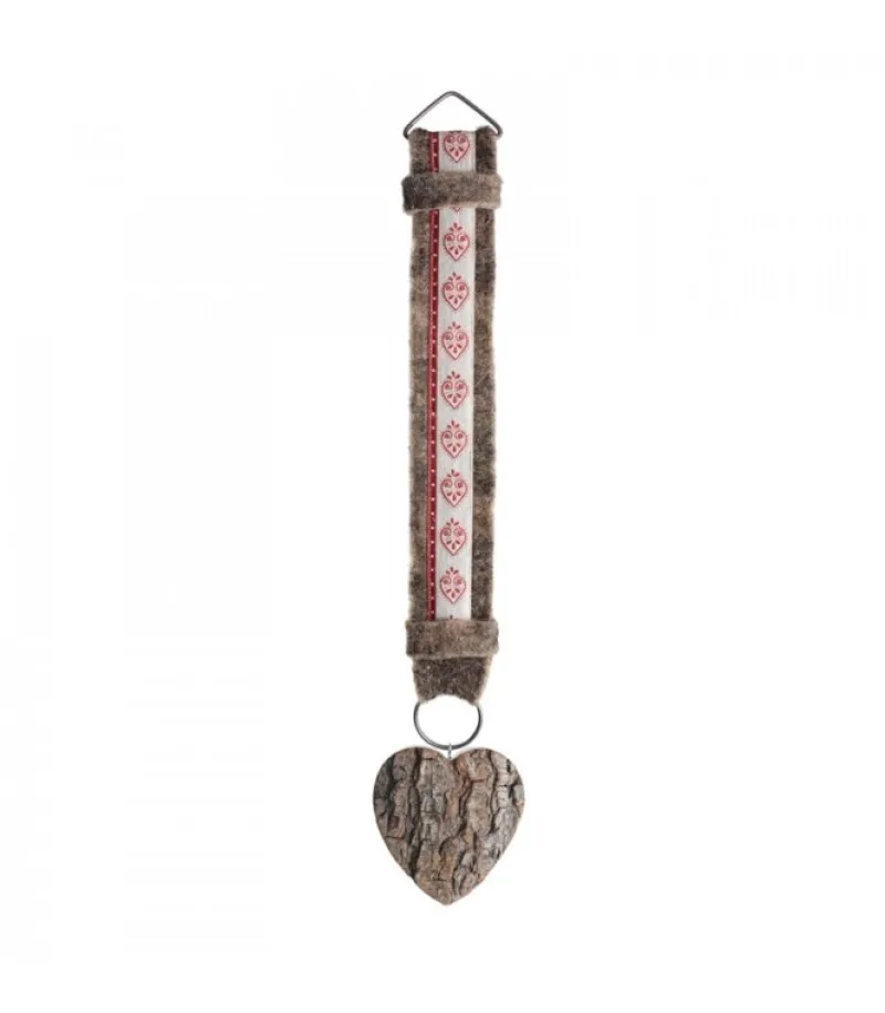 Waldfabrik, photophore en bois et étoile sapin de Noël Décoration Murale Montagne 46 Cm Avec Coeur Motif Rouge Online
