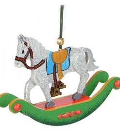 Hubrig, figurines pour enfant Décoration Sapin De Noël Vintage, Cheval A Bascule En Bois Sale