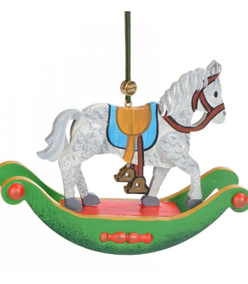 Hubrig, figurines pour enfant Décoration Sapin De Noël Vintage, Cheval A Bascule En Bois Sale