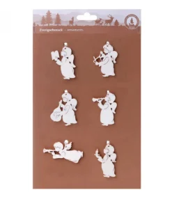 Waldfabrik, photophore en bois et étoile sapin de Noël Décorations Pour Sapin 6 Mini Anges Pendentifs Clearance