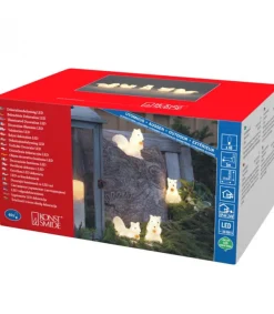 Konstsmide, guirlandes lumineuses de Noël Ecureuils Lumineux 12 Cm En Acrylique, 40 Diodes Blanc Chaud