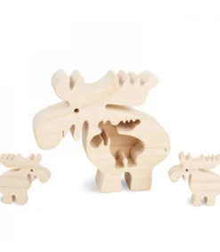 Waldfabrik, photophore en bois et étoile sapin de Noël Elan En Bois Avec Deux Enfants, 10 Cm Discount