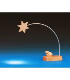 Schalling, crèche moderne Etoile De Noël Electrique A Led Sur Socle, 21 Cm