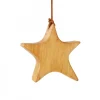 Waldfabrik, photophore en bois et étoile sapin de Noël Etoile En Bois D'Aulne A Suspendre, Asymetrique 9 Cm Online