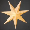 Konstsmide, guirlandes lumineuses de Noël Etoile Lumineuse En Papier A Suspendre, 7 Branches, Blanche, 60 Cm Discount