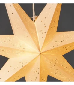 Konstsmide, guirlandes lumineuses de Noël Etoile Lumineuse En Papier A Suspendre, 7 Branches, Blanche, 60 Cm Discount