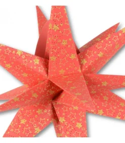 Riffelmacher et Weinberger Etoile Lumineuse Rouge En Papier 3D, A Suspendre, 45 Cm Best