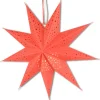 Riffelmacher et Weinberger Etoile Lumineuse Rouge En Papier A Suspendre, 45 Cm New