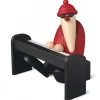 Köhler, Père Noël en bois Figurine Père Noël Pianiste New