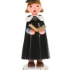 Hubrig, figurines pour enfant Fillette Chanteuse Avec Livre De Chorale De Noël - Village De Noël Miniature Sale