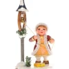 Hubrig, figurines pour enfant Fillette Et La Clochette De Noël - Village De Noël Miniature Best