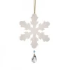 Waldfabrik, photophore en bois et étoile sapin de Noël Flocon De Neige A Suspendre Avec Cristal Swarovski N° 1 New