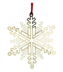 Pluto Produkter, déco de Noël Scandinave Flocon De Neige Design En Metal Dore A Accrocher Discount