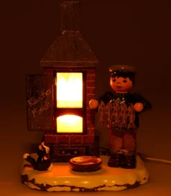 Hubrig, figurines pour enfant Fumoir A Poisson - Electrique - Village De Noël Miniature Outlet