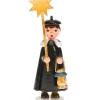 Hubrig, figurines pour enfant Garcon Chanteur Avec Etoile - Village De Noël Miniature Discount