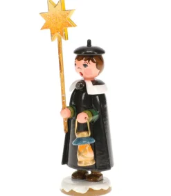 Hubrig, figurines pour enfant Garcon Chanteur Avec Etoile - Village De Noël Miniature Discount