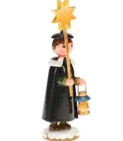 Hubrig, figurines pour enfant Garcon Chanteur Avec Etoile - Village De Noël Miniature Discount