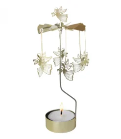 Pluto Produkter, déco de Noël Scandinave Grand Carrousel De Noël Anges Dores Volants, 28 Cm New