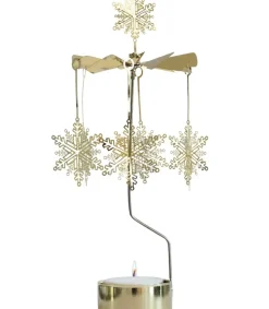 Pluto Produkter, déco de Noël Scandinave Grand Carrousel De Noël Flocons De Neige Dores, 28 Cm Clearance