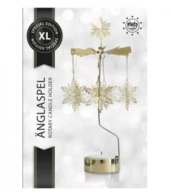 Pluto Produkter, déco de Noël Scandinave Grand Carrousel De Noël Flocons De Neige Dores, 28 Cm Clearance