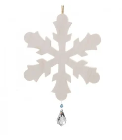 Waldfabrik, photophore en bois et étoile sapin de Noël Grand Flocon De Neige A Suspendre Avec Cristal Swarovski 12 Cm Discount