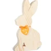 Waldfabrik, photophore en bois et étoile sapin de Noël Grand Lapin En Bois Naturel, 25 Cm Hot