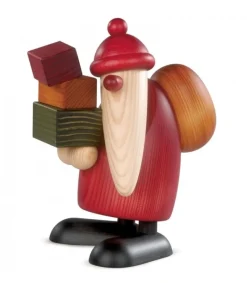 Köhler, Père Noël en bois Grand Père Noël Et Cadeaux, 19 Cm Outlet