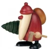 Köhler, Père Noël en bois Grand Père Noël Et Sapin, 19 Cm Outlet