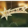 Ratags, décos de Noël lumineuses en bois Grande Etoile Lumineuse En Bois A Suspendre