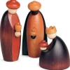 Köhler, Père Noël en bois Grands Personnages Crèche De Noël 17 Cm : Trois Rois Mages Clearance