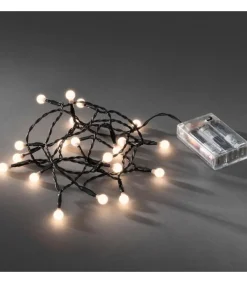 Konstsmide, guirlandes lumineuses de Noël Guirlande Led A Pile ,20 Diodes Rondes Best