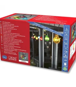 Konstsmide, guirlandes lumineuses de Noël Guirlande Lumineuse De Terrasse 10 M Extensible, 10 Ampoules Multicolores Discount