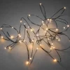 Konstsmide, guirlandes lumineuses de Noël Guirlande Lumineuse Led Effet Gouttes, 50 Diodes Ambrees, Fil Noir Best