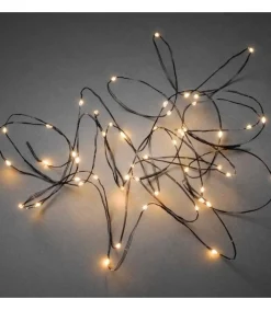 Konstsmide, guirlandes lumineuses de Noël Guirlande Lumineuse Led Effet Gouttes, 50 Diodes Ambrees, Fil Noir Best