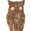 Waldfabrik, photophore en bois et étoile sapin de Noël Hibou En Bois D'Ecorce, 16 Cm Outlet