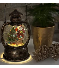 Konstsmide, guirlandes lumineuses de Noël Lanterne À Neige Boule A Led, Père Noël, 20 Cm Clearance