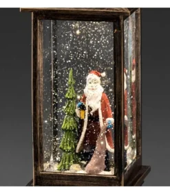 Konstsmide, guirlandes lumineuses de Noël Lanterne De Noël À Neige Avec Père Noël, 27 Cm Hot