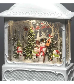 Konstsmide, guirlandes lumineuses de Noël Lanterne De Noël Blanche, 4 Bonshommes De Neige Avec Oiseaux Online