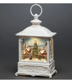 Konstsmide, guirlandes lumineuses de Noël Lanterne De Noël Blanche, Village De Noël Avec Sapin Clearance