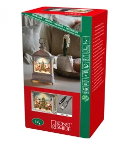 Konstsmide, guirlandes lumineuses de Noël Lanterne De Noël Blanche, Village De Noël Avec Sapin Clearance