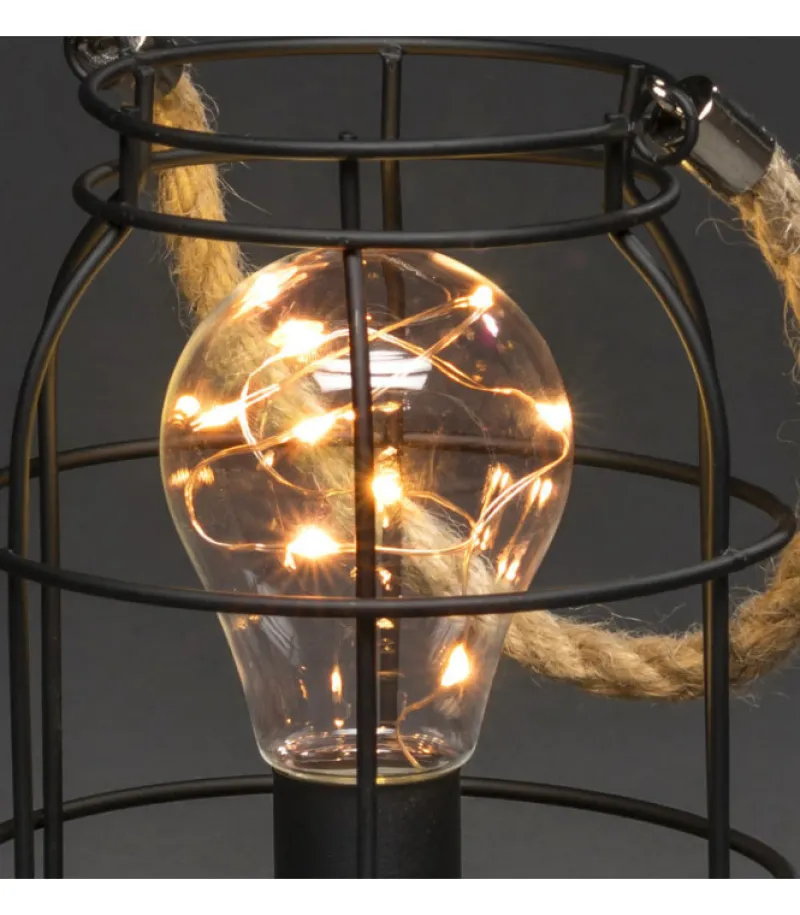 Konstsmide, guirlandes lumineuses de Noël Lanterne Lumineuse A Led En Metal, Ronde, 18 Cm Best