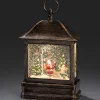 Konstsmide, guirlandes lumineuses de Noël Lanterne Père Noël Sous LÀ Neige Avec Enfant, 25 Cm Sale