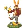 Hubrig, figurines pour enfant Lapin De Paques En Bois Avec Narcisse New