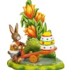 Hubrig, figurines pour enfant Lapin De Paques En Bois Avec Balancoire New