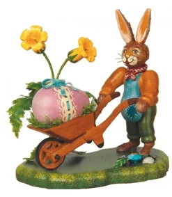 Hubrig, figurines pour enfant Lapin De Paques En Bois Et Poussins Clearance