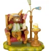 Hubrig, figurines pour enfant Lapin De Paques En Bois Grand-Père Dans Un Fauteuil Online