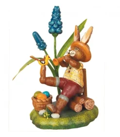 Hubrig, figurines pour enfant Lapin De Paques En Bois Joueur De Flute Online