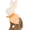 Waldfabrik, photophore en bois et étoile sapin de Noël Lapin En Bois Assis, 11 Cm Hot