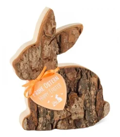 Waldfabrik, photophore en bois et étoile sapin de Noël Lapin En Bois Couche, 12,5 Cm Online